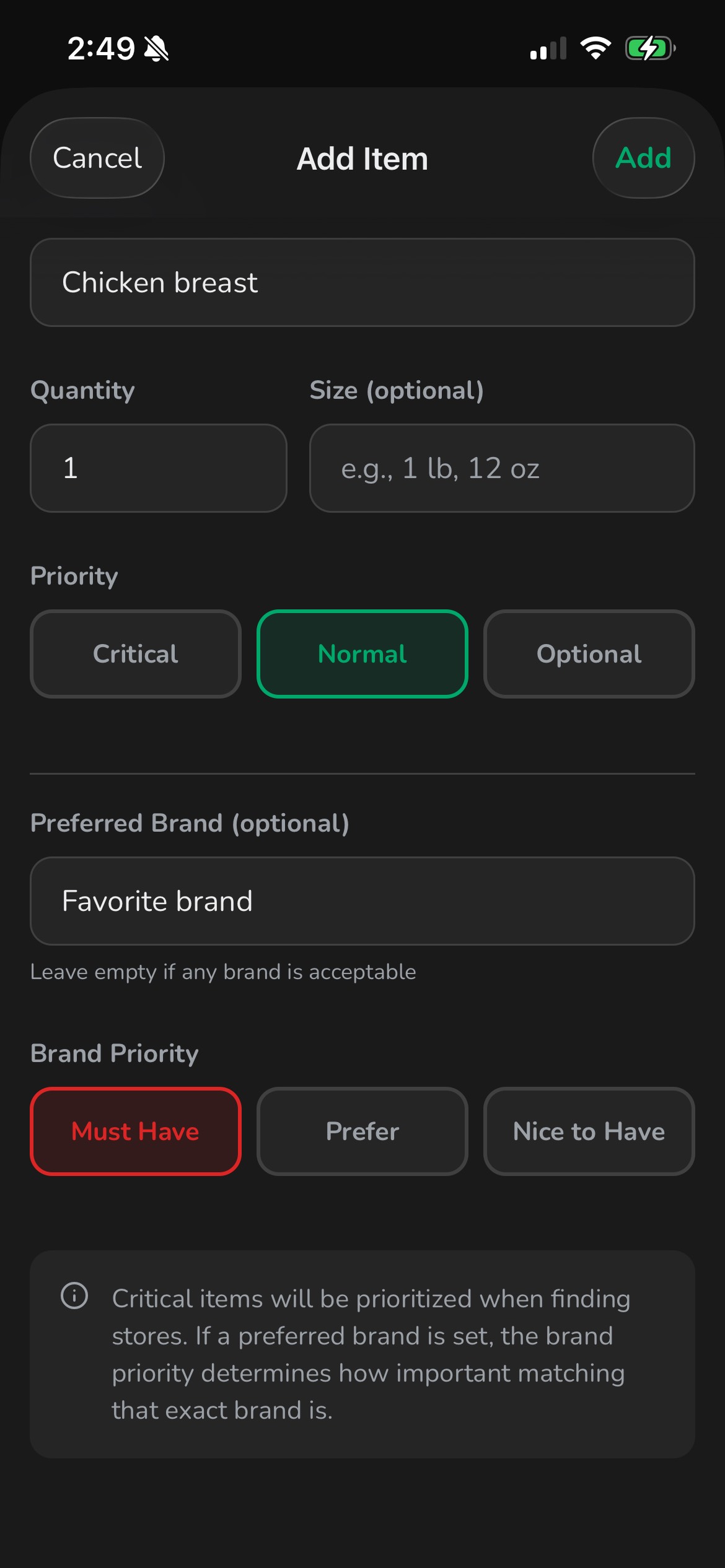 Choose your favorite brands